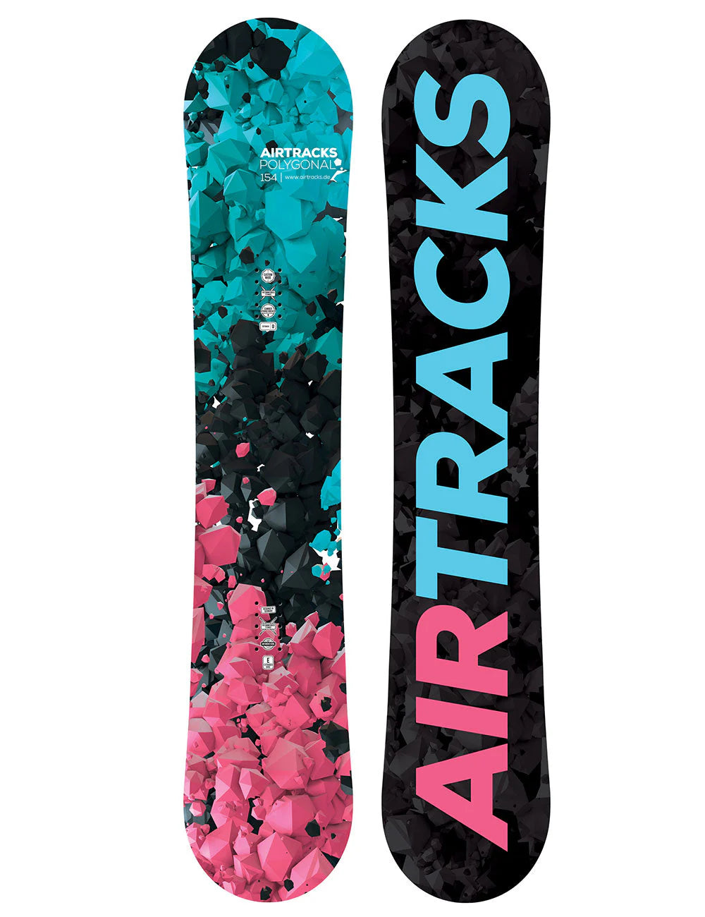 Set prodotto snowboard da donna Polygonal Hybrid Rocker