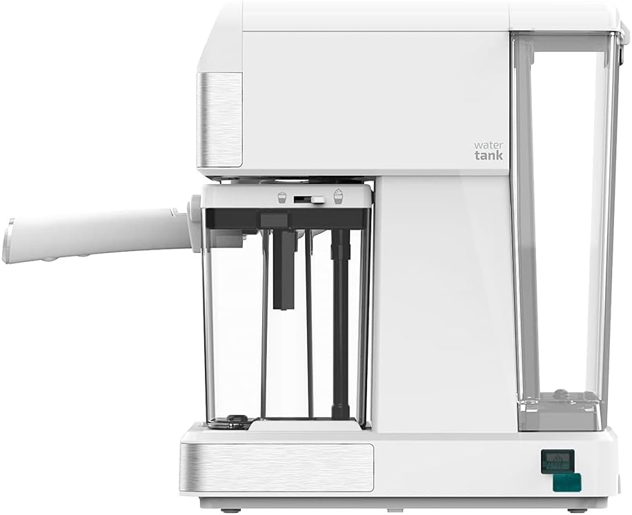 Cecotec Halbautomatische Espressomaschine Power Instant-ccino 20 Touch Serie Nera. 1350 W, 20 Bar Druck, 500 ml Milchtank, Touch-Steuerung, 1,4 Liter Wassertank, Edelstahl-Finish