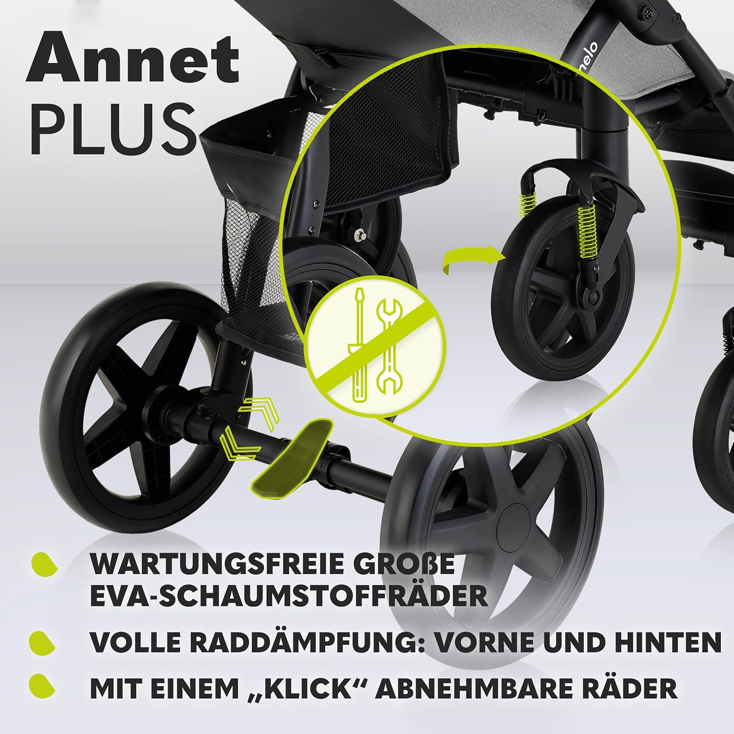 LIONELO Annet Buggy fino a 22 kg con funzione reclinabile, passeggino compatto richiudibile con accessori, ruote in schiuma EVA, zanzariera, coprigambe, portabevande, cestino (Golden Moments, Tour)