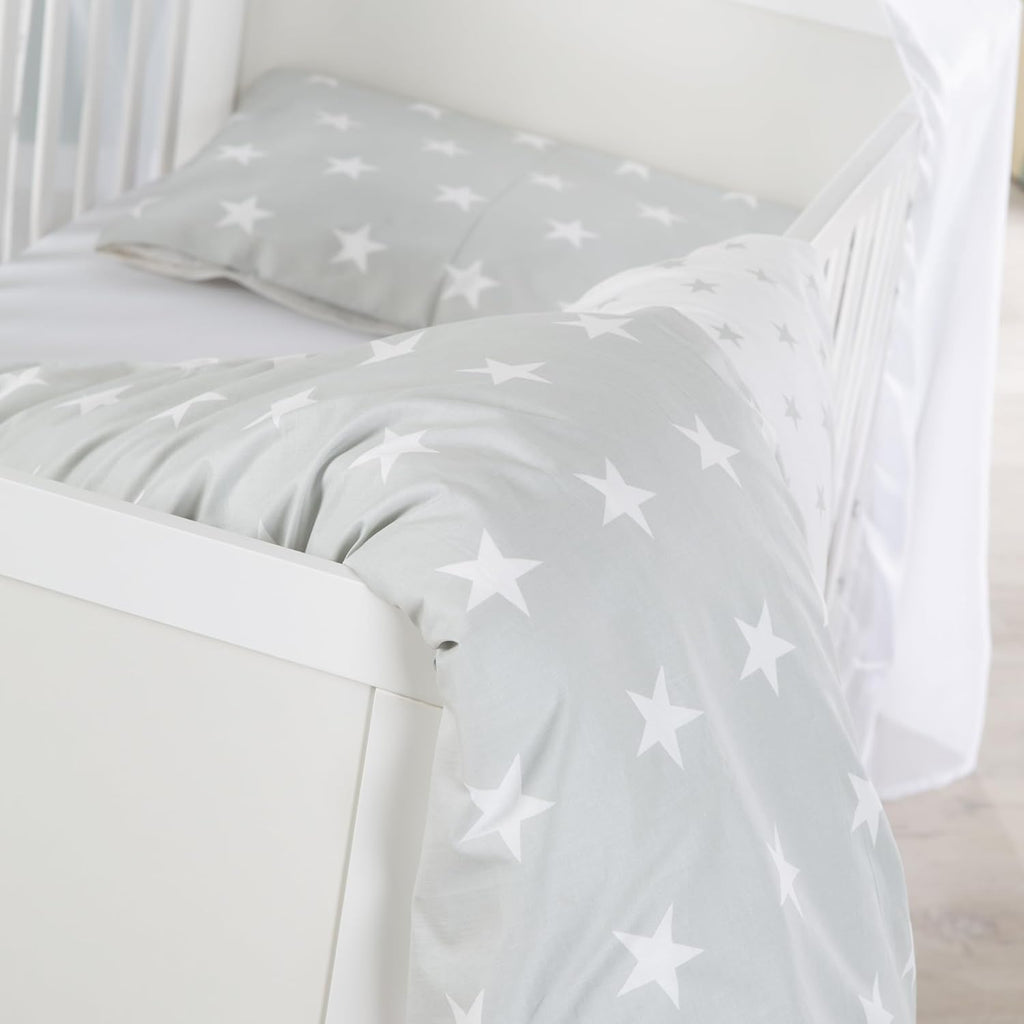 roba Lettino combinato 70 x 140 - Lettino con sbarre regolabile in 3 altezze - 3 pioli rimovibili - Lettino trasformabile in letto junior - Legno color tortora