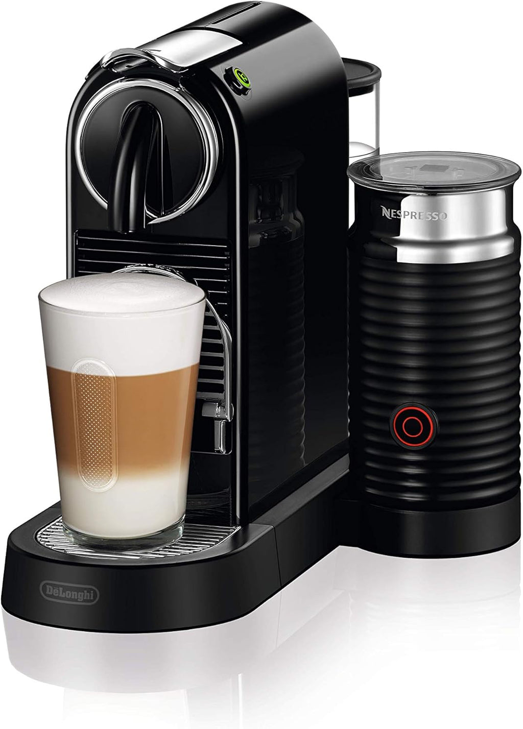 Nespresso De'Longhi EN267.BAE Citiz Macchina da Caffè con Montalatte, Funzione di Risparmio Energetico, 1710W, 1 Litro, 37.2 x 21.8 x 27.7 cm, Nero