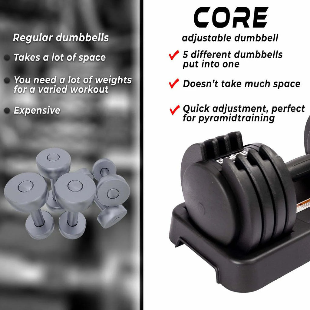 Core Verstellbare Kurzhantel 25 kg
