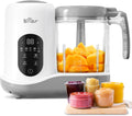 Bear Babynahrungszubereiter,Eine Stufe Baby Food Maker Dampfgarer Mixen,Automatisches Kochen & Zerkleinern,Babybrei Zubereiter mit Selbstreinigungsfunktion,Wei