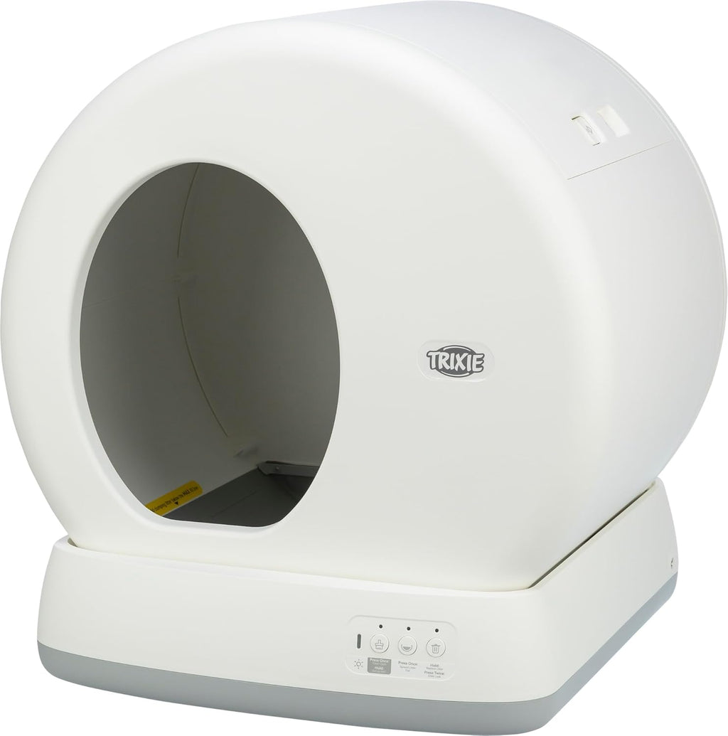 TRIXIE Lettiera autopulente per gatti 53 x 55,5 x 52 cm – per una pulizia duratura – pratica lettiera elettrica per gatti a partire da 1,5 kg / 4 mesi – silenziosa e sicura - 40040