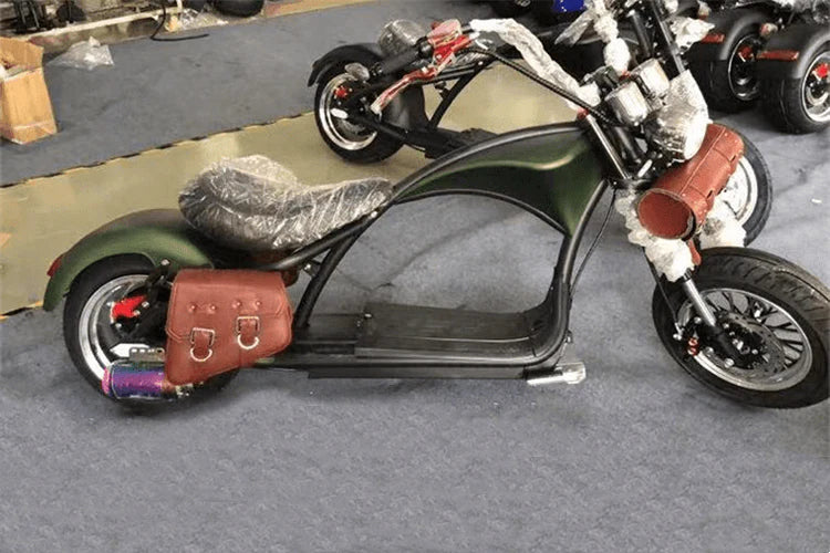 Scooter-Satteltaschen Citycoco M1/P, M2, M8 – Hintertaschen, Vordertasche, Front- und Rückentaschen
