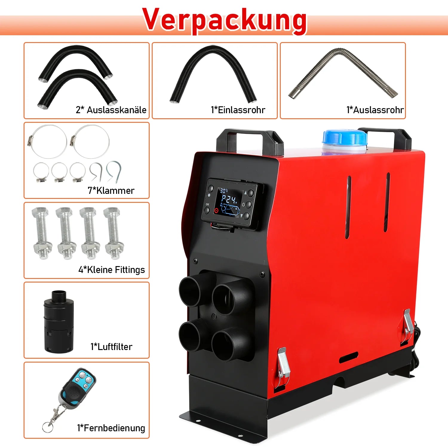 Sonnewelt 5KW 12V Diesel Auto Heizung Standheizung Luftheizung