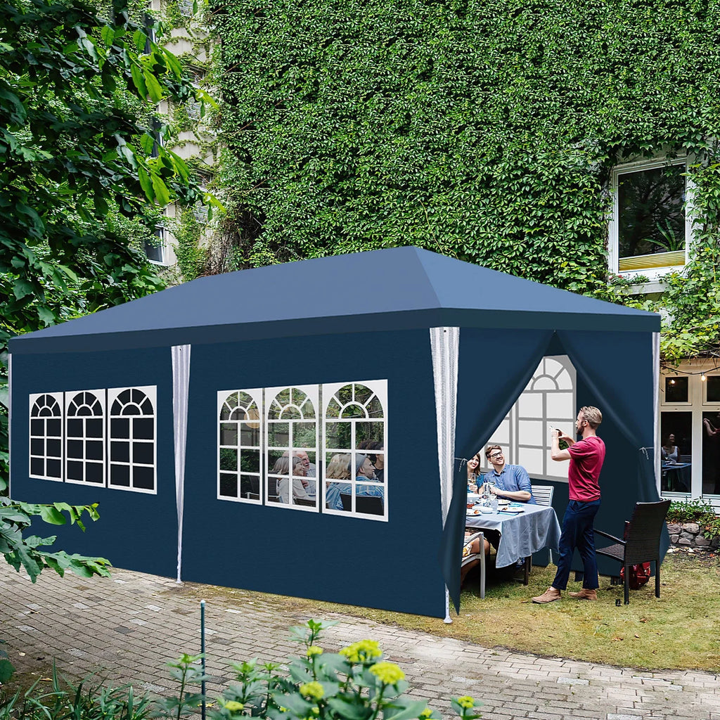 Sonnewelt Padiglione 3x6m Gazebo Impermeabile con Pareti Laterali