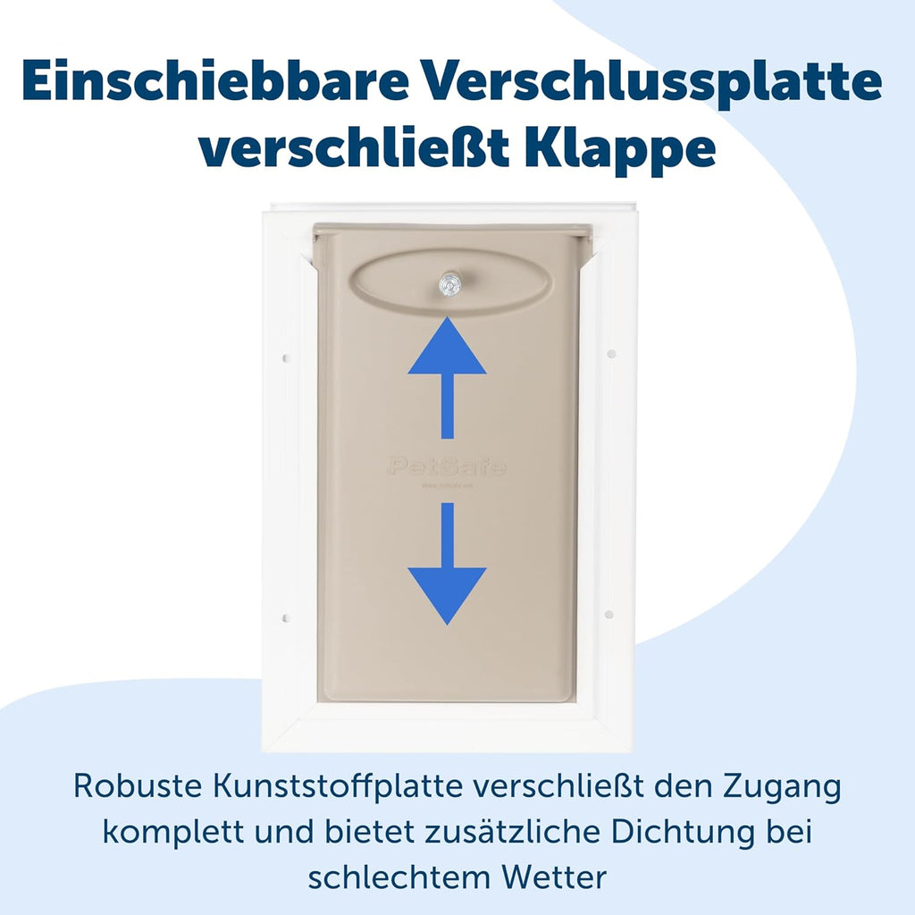 PetSafe Staywell Aluminium Hundeklappe, Langlebiger Aluminium-Rahmen, Magnetverschluss, Für Hunde bis 45 kg, Gre L