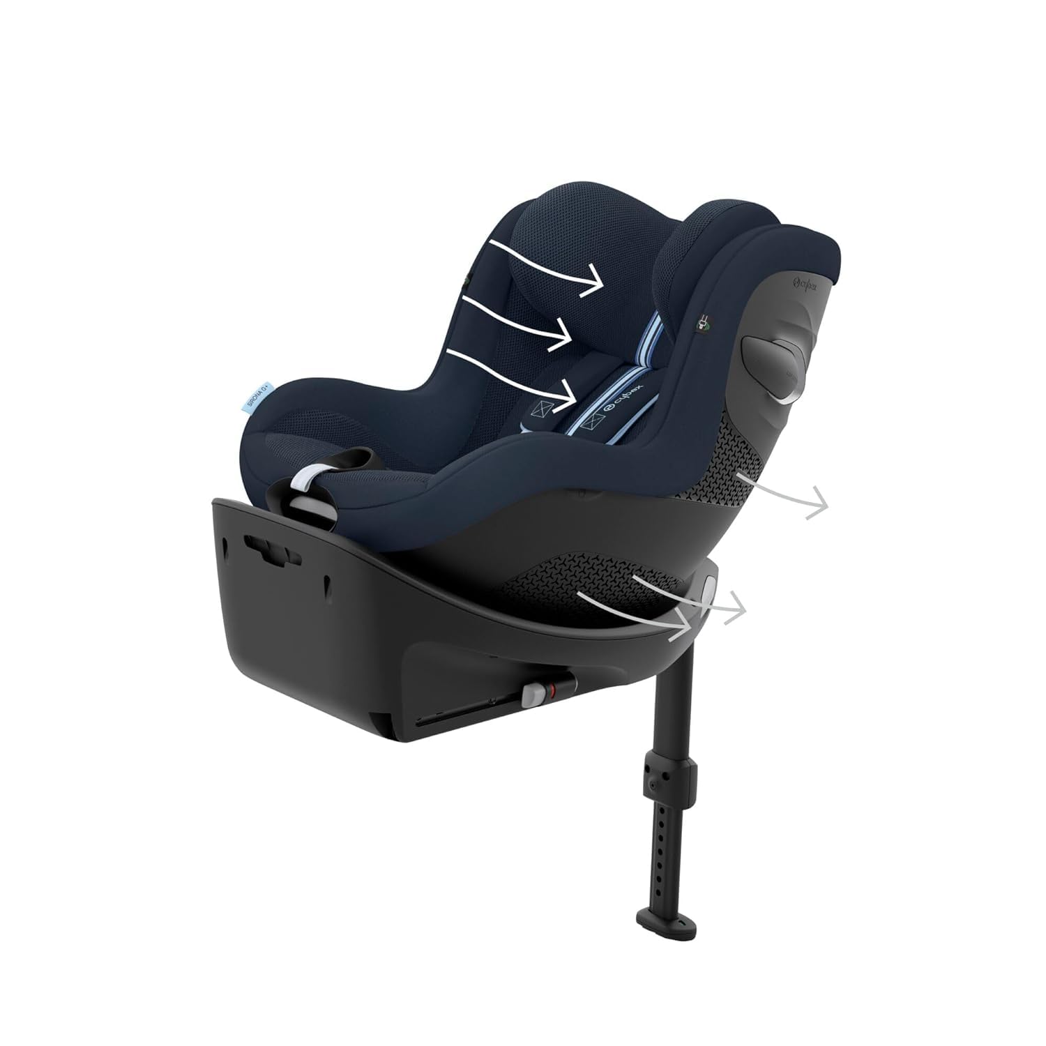CYBEX Gold Base ISOFIX, Base G, Per seggiolino auto Cloud G i-Size e seggiolino auto Sirona G i-Size, Nero