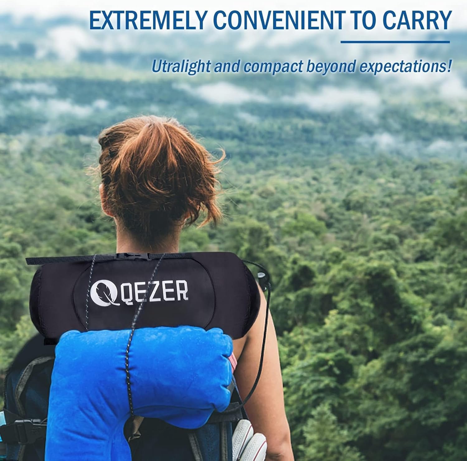 QEZER Daunenschlafsack Warmer Winter Schlafsack Outdoor -8°C bis -23°C 4 Jahreszeiten Mumienschlafsack für Erwachsener und Jugendliche Camping Outdoor und Indoor