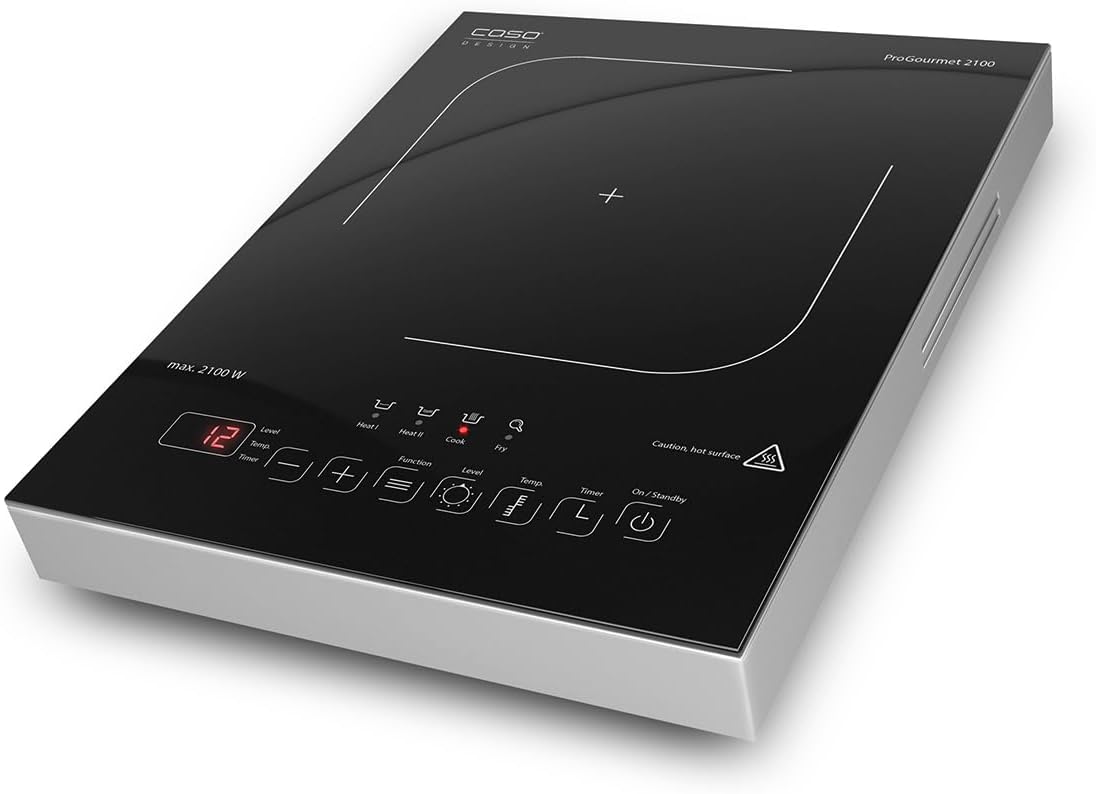 CASO Pro Gourmet 3500 - Mobiles Doppel- Induktionskochfeld, Testsieger Haus & Garten Test, max. 3500 Watt, 60-240°C, 12 Leistungsstufen, für Topfgrößen bis 22cm