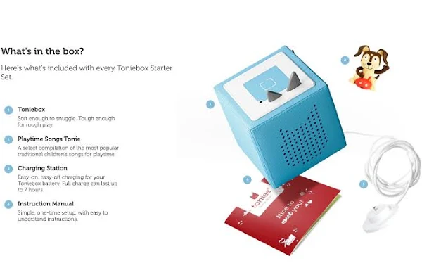 Toniebox Starterset Azzurro - Cucciolo del Tempo di Gioco