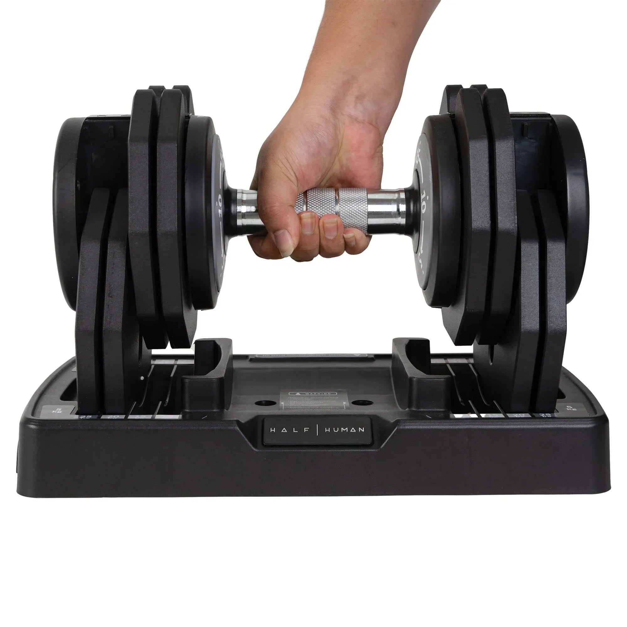 Half Human Set di Manubri Regolabili da 25 kg con Supporto per Manubri