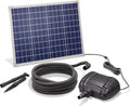 esotec Ruscello Solare 50/2500 Kit Completo per Laghetto da Giardino | Pompa per Ruscello Pannello Solare con Picchetto 50W | Fontanella Solare per Esterni | Giochi d'Acqua da Giardino Abbeveratoio per Uccelli Cascata 2500l/h | 101960