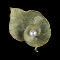 Spiral Geranium Brosche