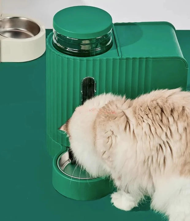 PetEase - Automatischer 2-in-1 Futter- und Wasserspender für Katzen und Hunde