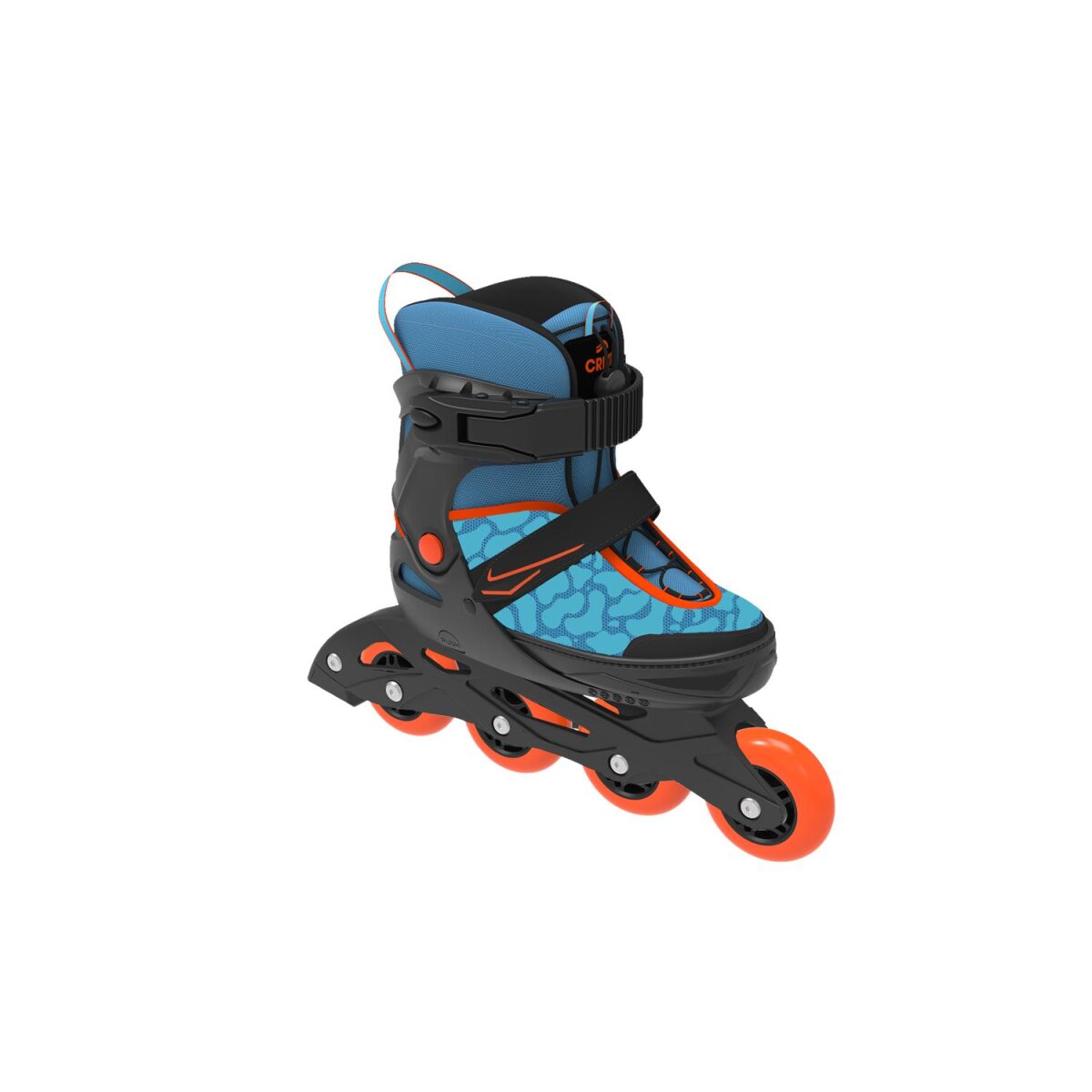 Pattini in linea morbidi per bambini CRIVIT, con aiuto per l'inserimento e maniglia di trasporto (Blu, 29-33) - B-Ware buono