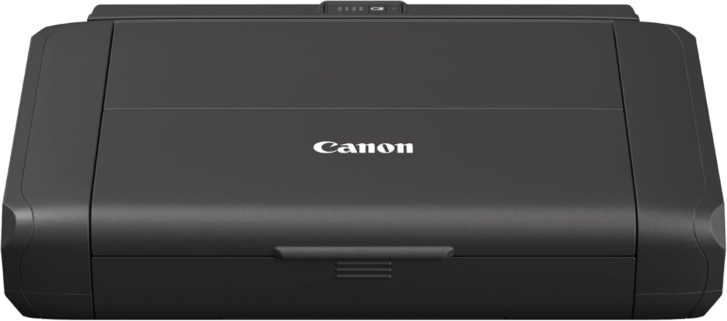 Canon PIXMA TR150 stampante portatile con batteria (Wi-Fi, cloud, AirPrint, 4.800 DPI x 1.200 DPI, USB 2.0 ad alta velocità tipo C, display OLED, stampante a getto d'inchiostro), nero