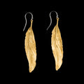 Feder - Ohrhnger Lang Einzel Gold