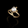 Erbsenschote - Ring Gold