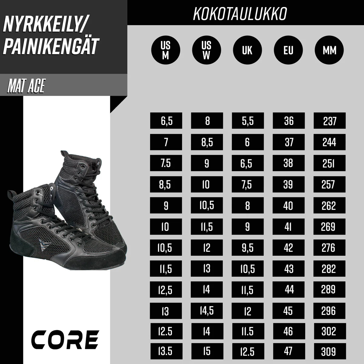 Scarpe da wrestling Core Mat Ace