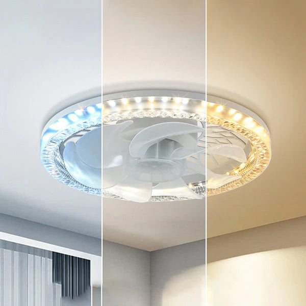 BreezeLamp - Luce ventilatore da soffitto regolabile con telecomando