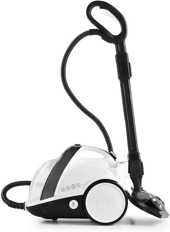 POLTI 8012628 Vaporetto   100 T Dampfreinigungsgert mit 4 Bar, ttet und beseitigt 99,99 Prozent Viren, Keime und Bakterien, Weiss/Türkis Metallic, Wassertankkapazitt 2 l, Dampfmenge 110 g/Min