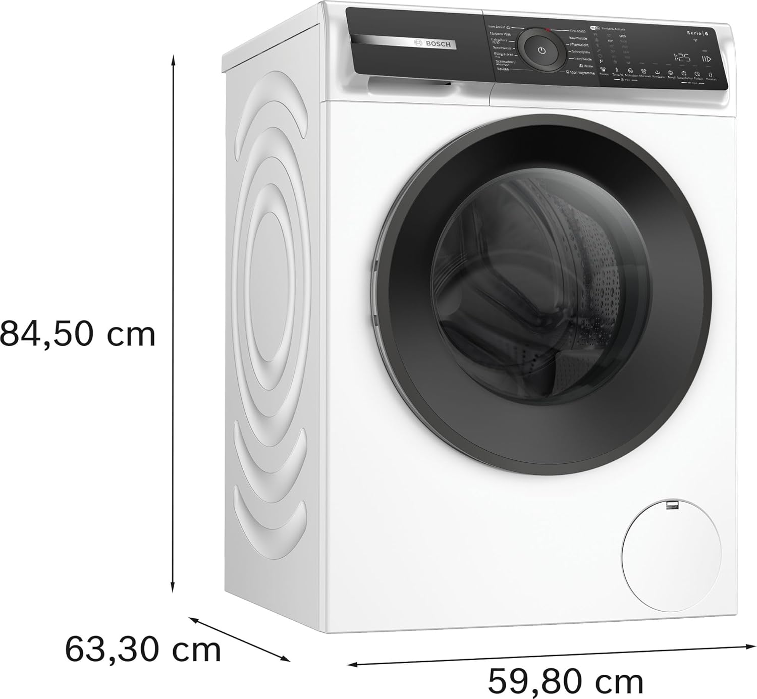 BOSCH WAN28127 Lavatrice Serie 4, a carica frontale, capacità 8 kg, 1400 giri/min, Iron Assist, Active Water Plus, EcoSilence Drive, Speed Perfect, bianco, 60 cm