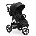 hauck Buggy Rapid 3 Air für Kinder bis 22 kg, Lufträder, Federung, Klein Zusammenklappbar, UV-Schutz 50+, mit Schlaffunktion ab Geburt, Höhenverstellbarer Schieber, Großer Korb bis 3 kg (Black)