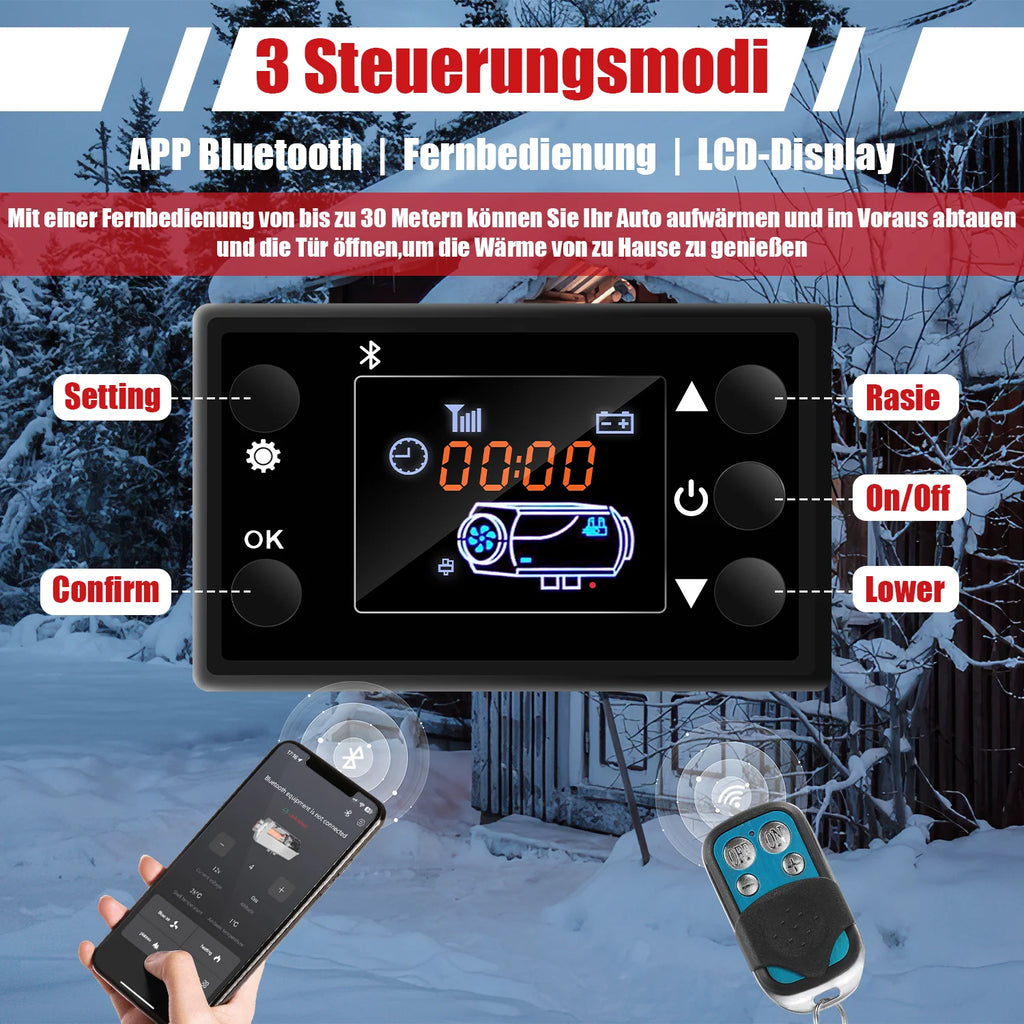 Riscaldatore da parcheggio diesel Sonnewelt 8KW 12V LCD APP