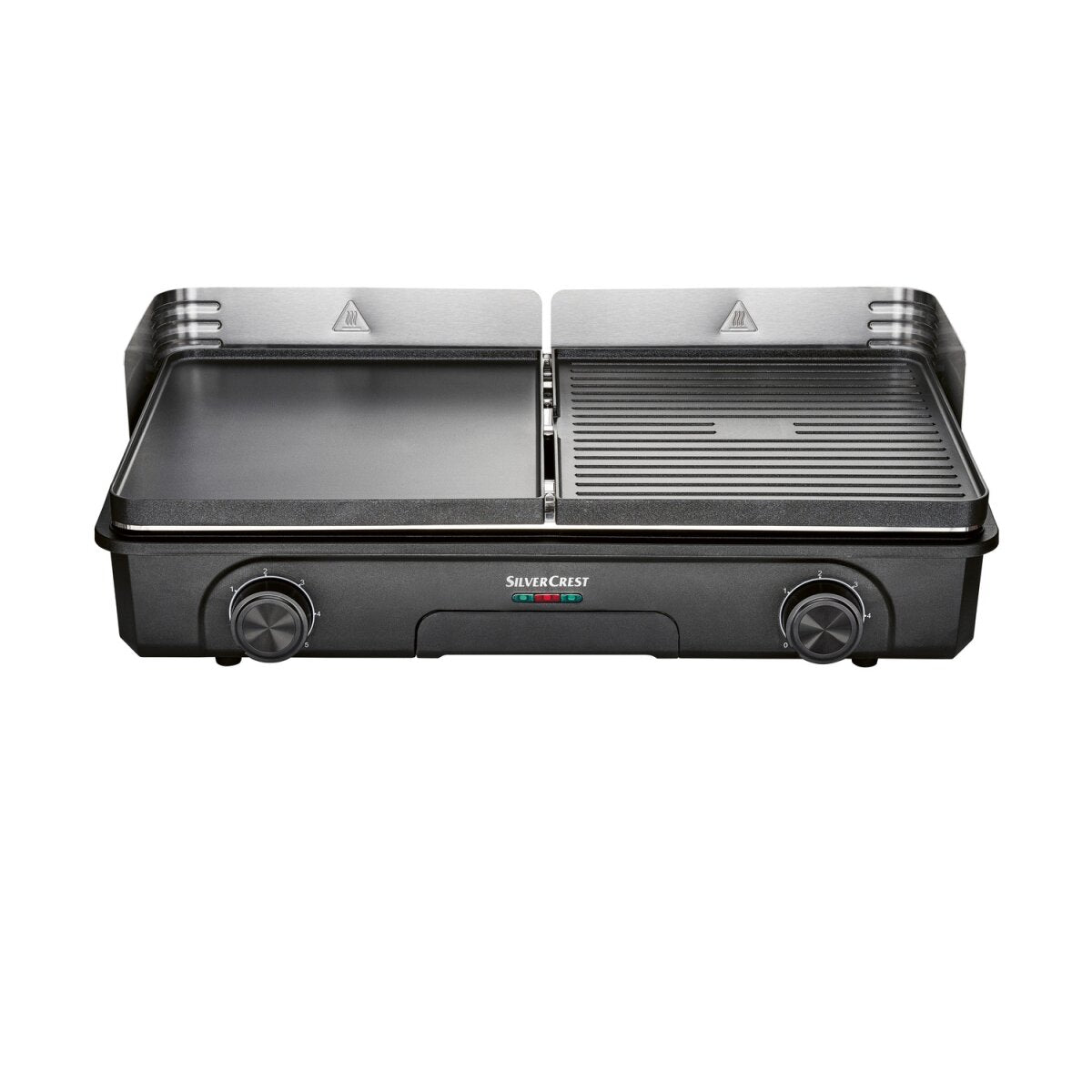 SILVERCREST® KITCHEN TOOLS Barbecue da tavolo «STG 2200 A1», con due superfici di cottura separate - Articolo nuovo di seconda scelta
