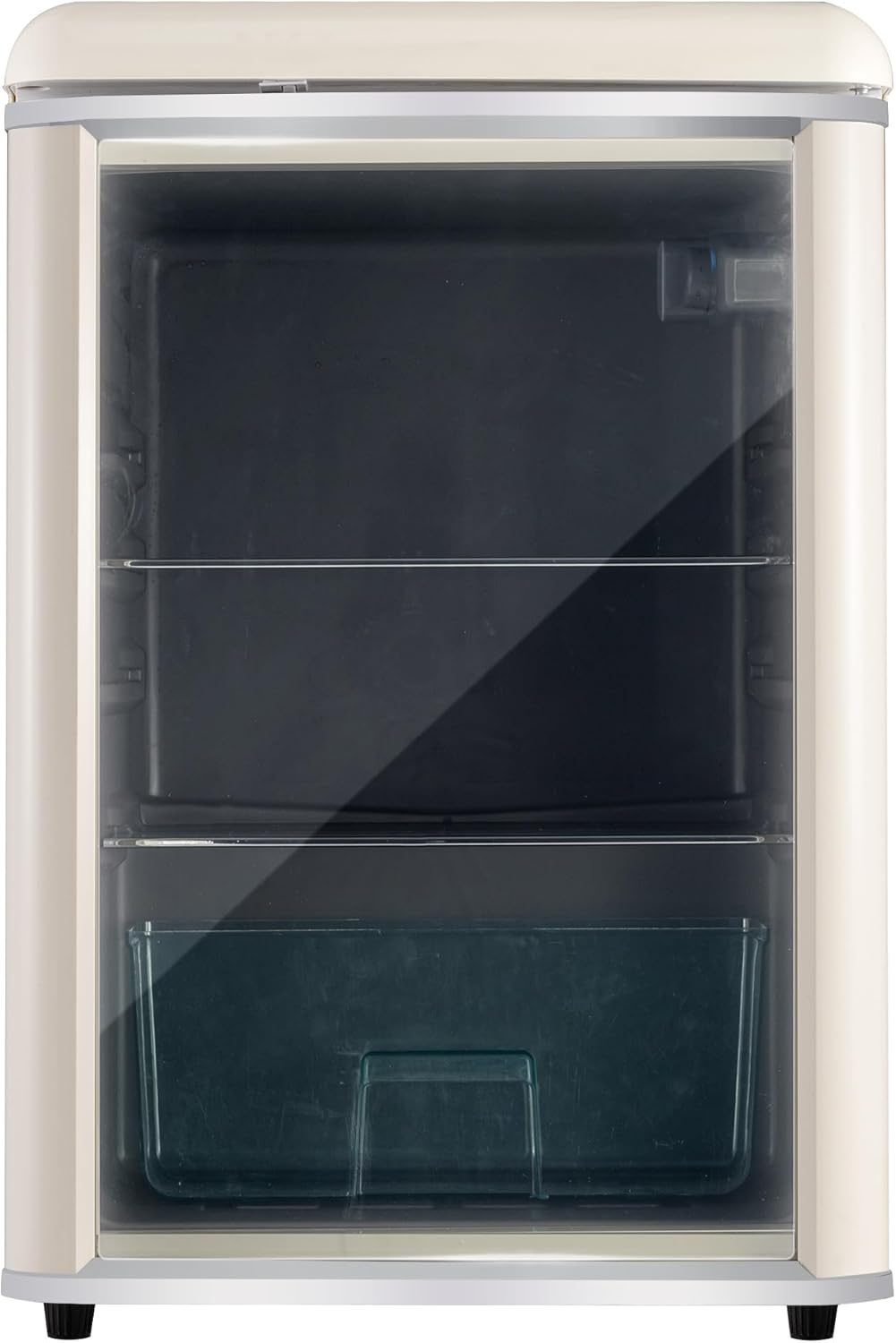 Frigorifero Merax 128L, Frigorifero da incasso per bevande con frigorifero da 120L + congelatore da 8L, con luce LED interna e ripiani regolabili, silenziosissimo per ristorante, bar, bevande e birra