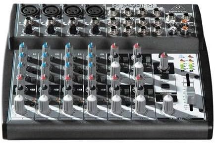Behringer XENYX 1204USB Mixer premium a 12 ingressi 2/2-Bus con preamplificatori microfonici XENYX e compressori, EQ "britannico" e interfaccia USB/Audio