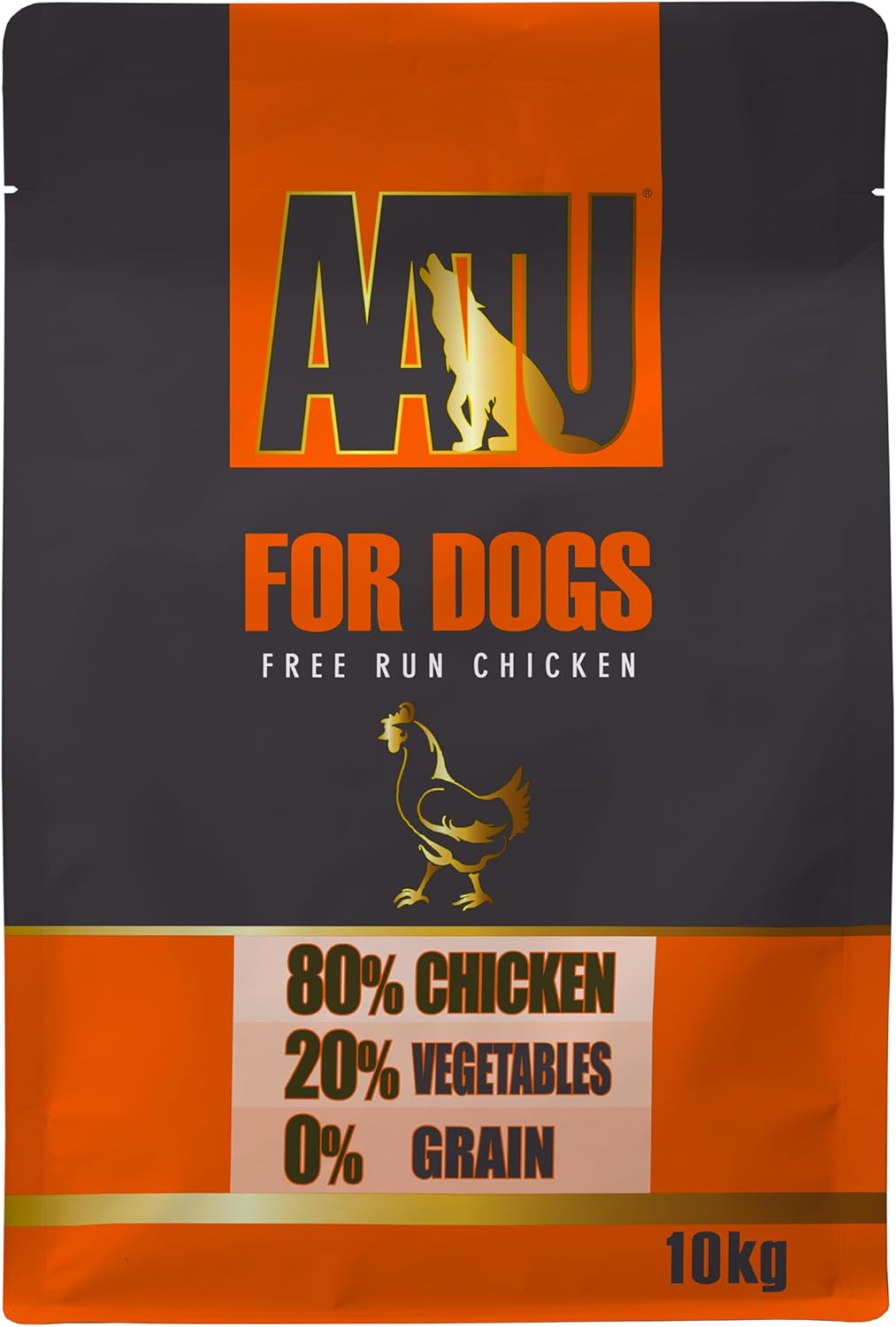 AATU Trockenfutter für Hunde, 80/20 Hundetrockenfutter mit Hühnerfleisch, Hundefutter Getreidefrei mit Hohem Proteingehalt, Natürliche Tiernahrung für Ausgewachsene Hunde Aller Rassen, 1,5 kg