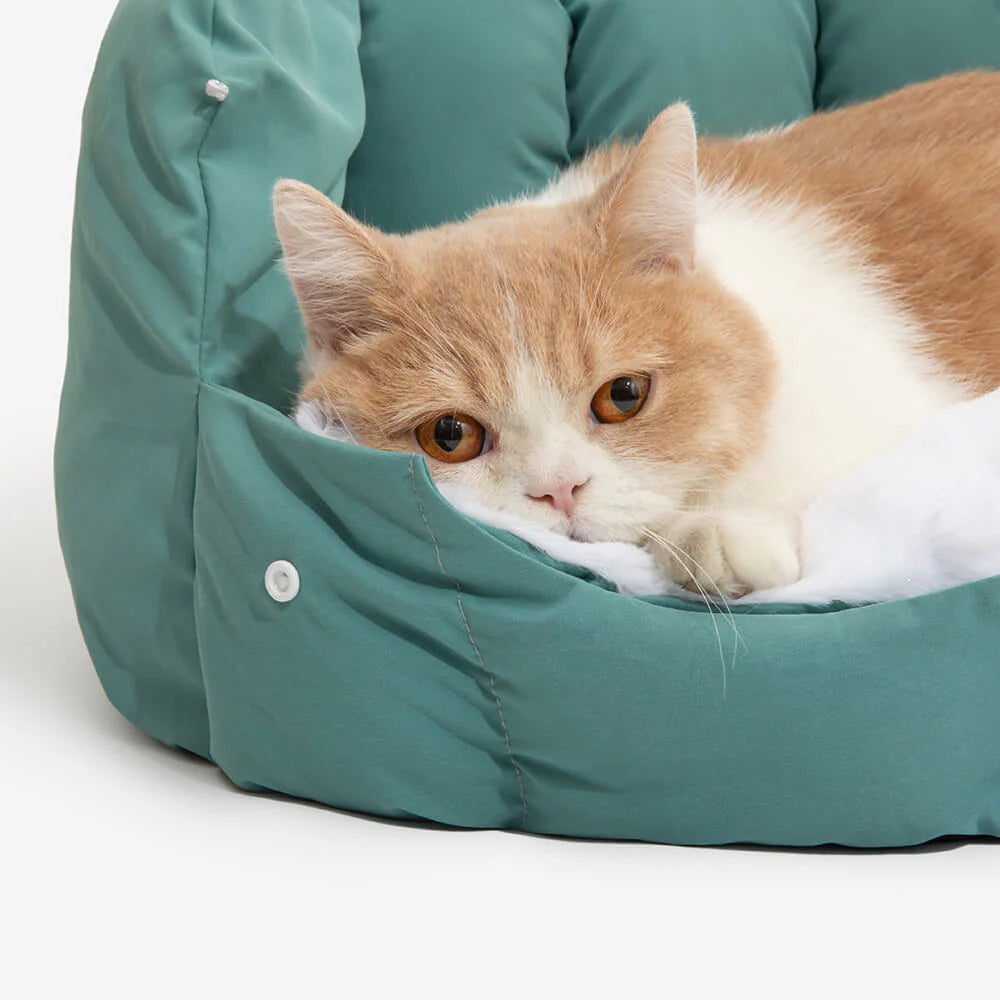 KatzenKomfort – 2-in-1 beheizbare Katzenhhle mit halboffenem Design