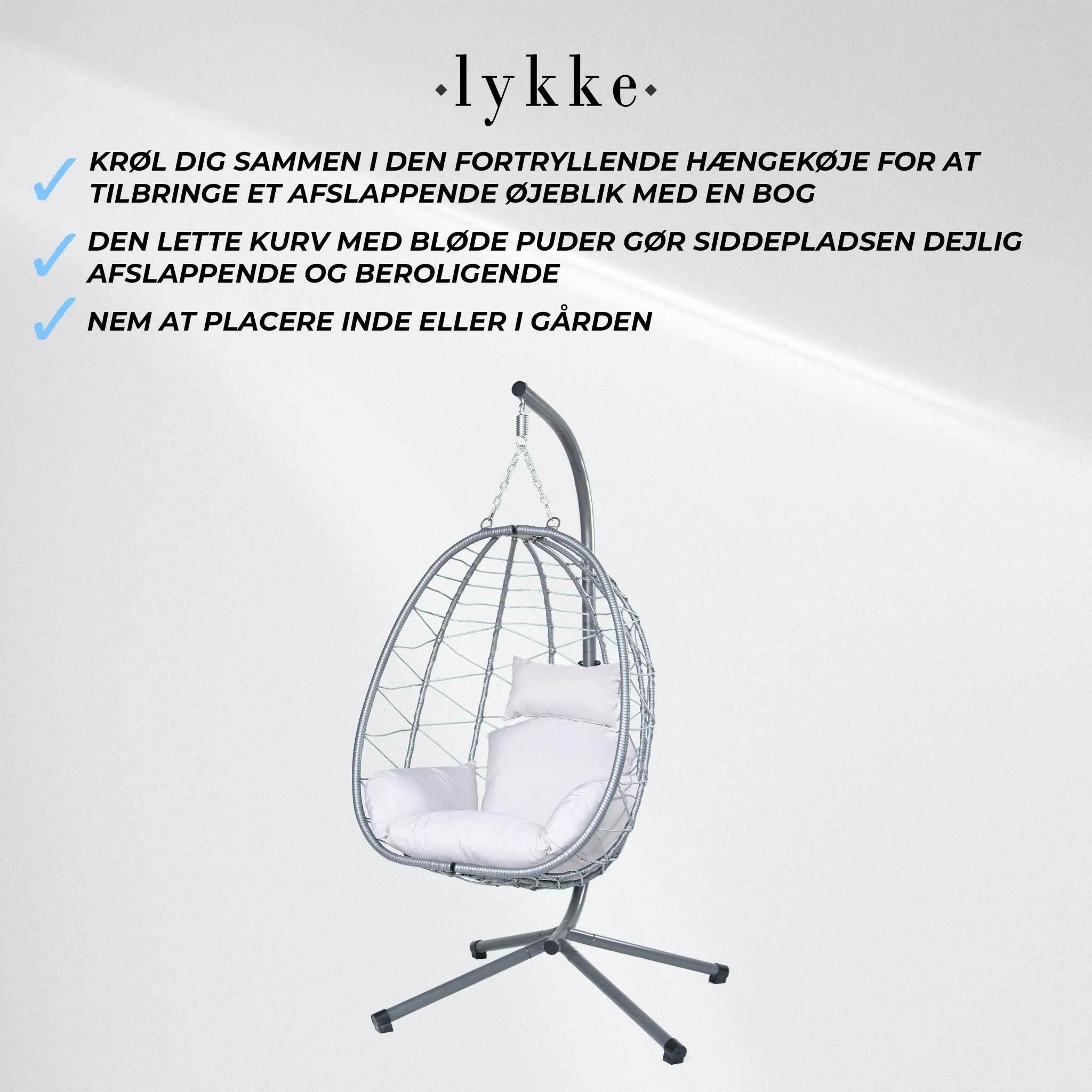Lykke Hngesessel, grau