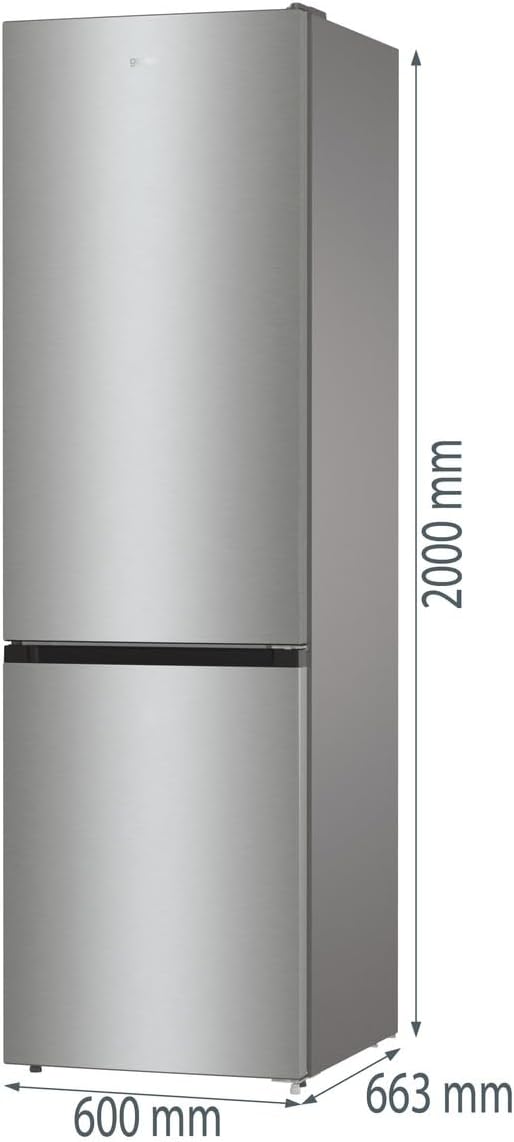 Gorenje RK 418 DPW4 Frigorifero-Congelatore, Classe Energetica D, Vano Verdura CrispZone, Cerniera Porta, Reversibile, Illuminazione Interna LED, Vano Frigorifero 198 Litri, Vano Congelatore 71 Litri, Bianco