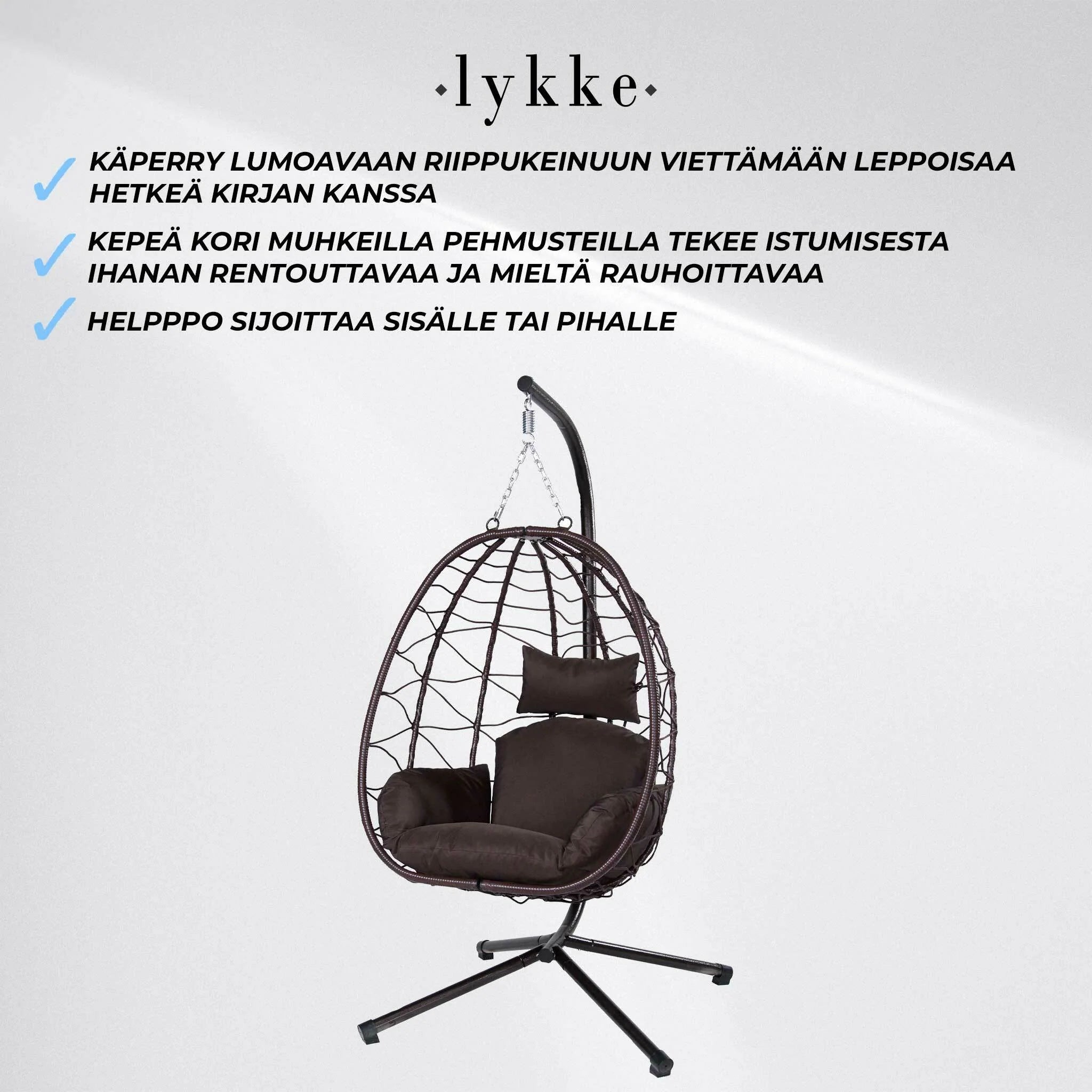 Lykke Hängesessel, marrone