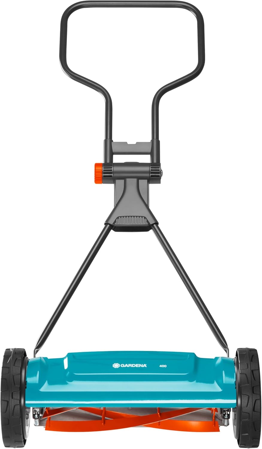 Gardena Classic Spindelmäher 400: Tagliaerba manuale con larghezza di taglio di 40 cm per superfici fino a 200 m², albero portalame in acciaio di qualità, tecnica di taglio senza contatto, silenzioso e preciso (4018-20)