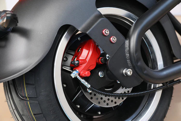 Mangosteen M8 Chopper Style Citycoco Scooter in Mattgrün  – 2000W Motor, 45 km/h Hchstgeschwindigkeit