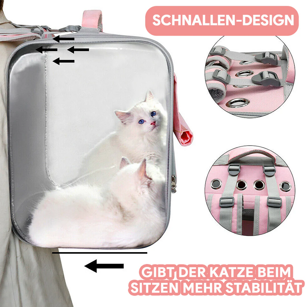 Zaino per gatti comodo per viaggiare - Ventilato e sicuro