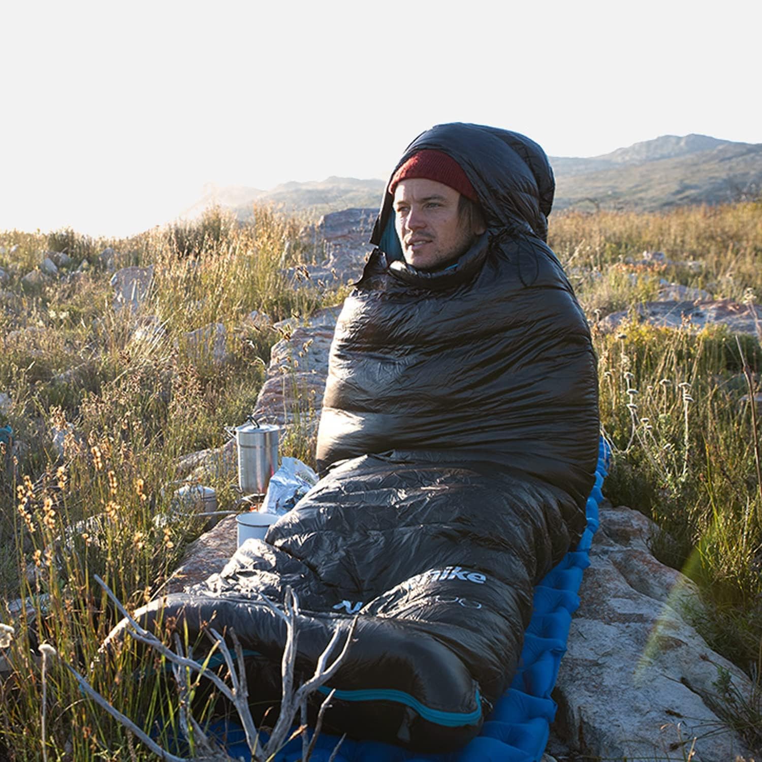 Naturehike CW700/CW400 Sacco a Pelo in Piuma, Ultraleggero, Portatile, Compatto, per Inverno, 4 Stagioni, per Adulti e Bambini, Campeggio, Escursionismo, Viaggi, con Sacco a Compressione
