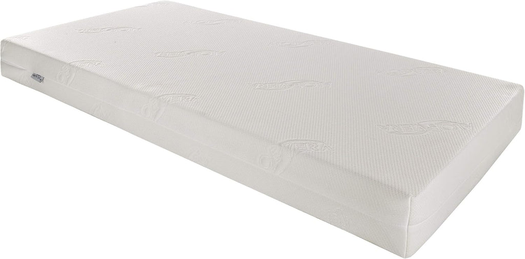 Love For Sleep Babybett Beistellbett 120x60cm mit Schaumstoffmatratze Aloe Vera Grau-Kiefer Francis Kinderbett Baby Bett Holz - Kinderbett Babybett, Mitwachsend Gitterbett Baby Bed