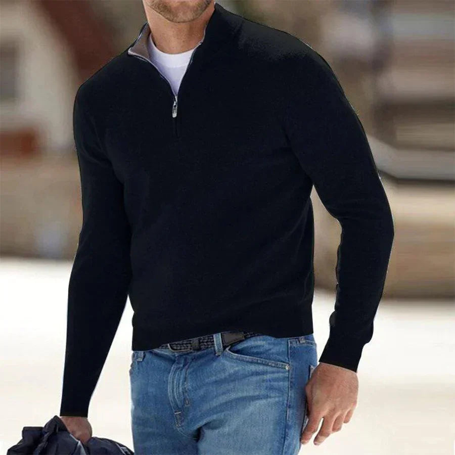 Trendige Herren-Strickjacke mit Reiverschluss | Luke