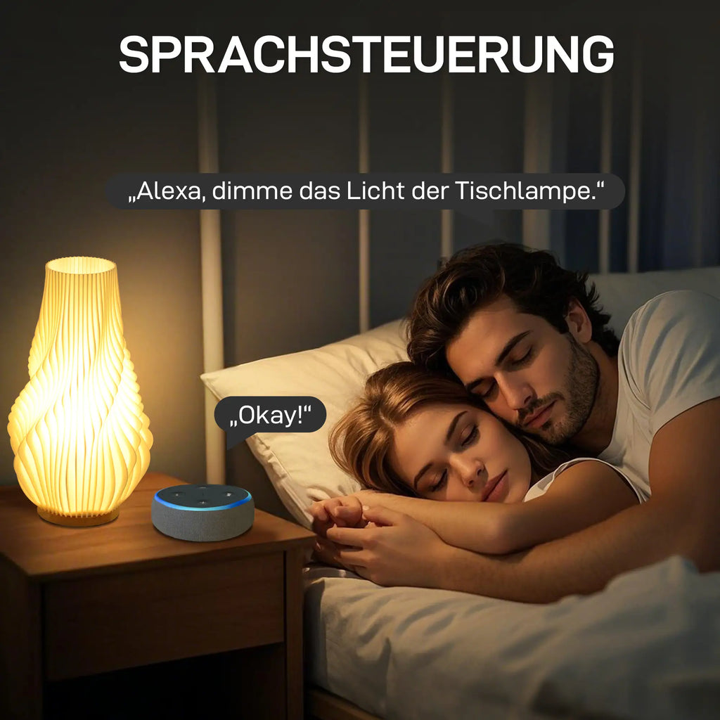 Lampada da Tavolo Intelligente HOMCOM con Controllo Tramite App