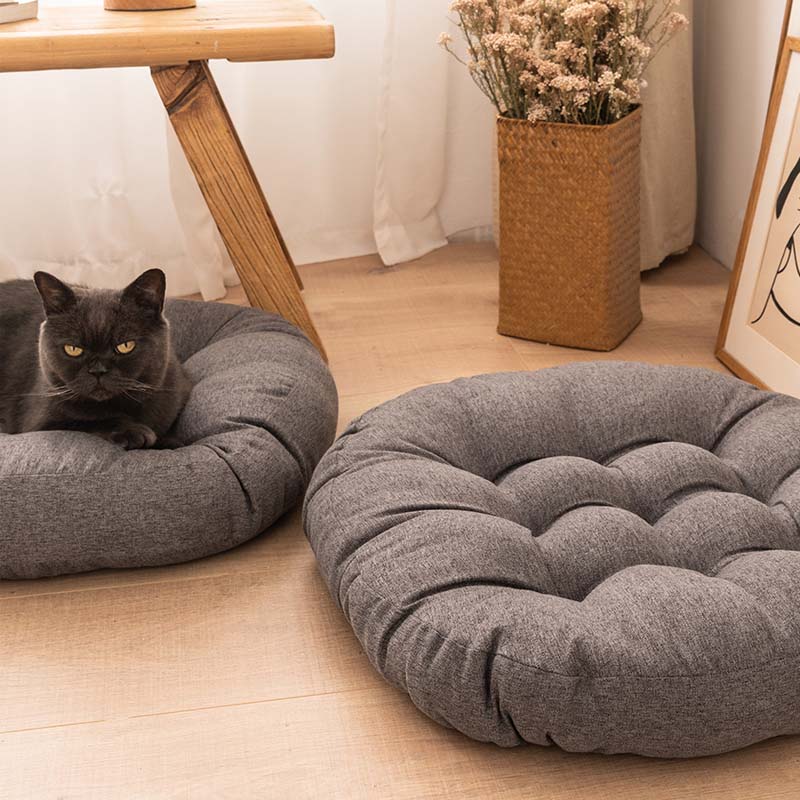 KatzenKuschel – Weiche Baumwoll-Sitzkissen für stilvolle Entspannung deines Haustiers