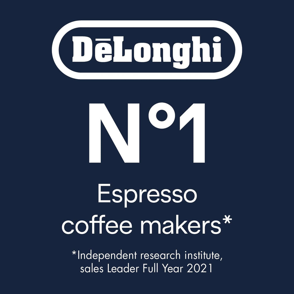 De'Longhi Dedica Style EC 685.M – Macchina da caffè espresso con portafiltro, con montalatte professionale, larga solo 15 cm, per caffè in polvere o cialde ESE, serbatoio dell'acqua da 1 l, argento