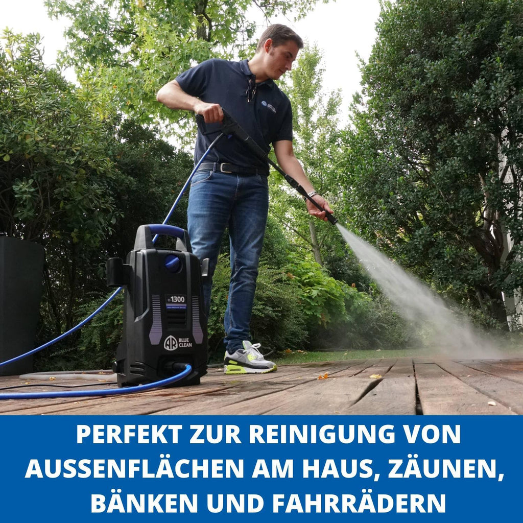 Idropulitrice AR Blue Clean e-1600P con Patio Cleaner e Spazzola Fissa (1600 W, 125 bar, 420 l/h)