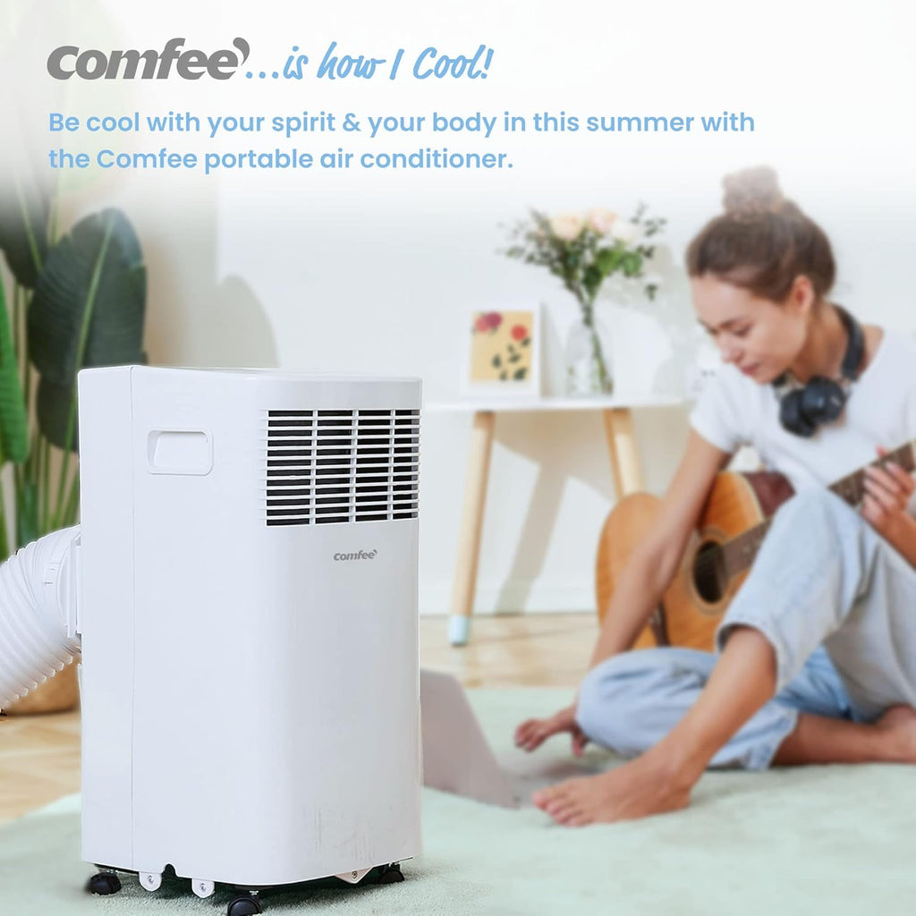 Comfee Condizionatore Portatile Easy Cool 2.0, 7000 BTU 2,0kW, Raffreddamento&Ventilazione&Deumidificazione, Adatto per Ambienti fino a 68m³(25㎡), Controllo tramite APP/Alexa/Google Home/IFTTT, Climatizzatore Portatile con Tubo di Scarico