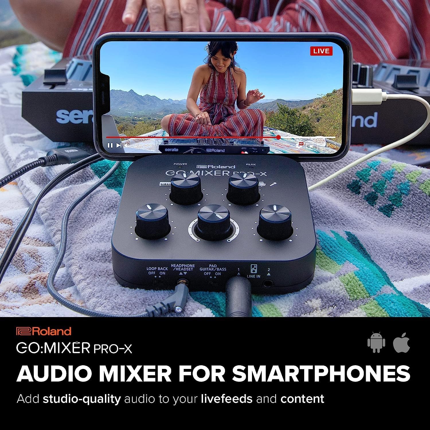 Roland GO:MIXER PRO-X Audio Mixer für Smartphones